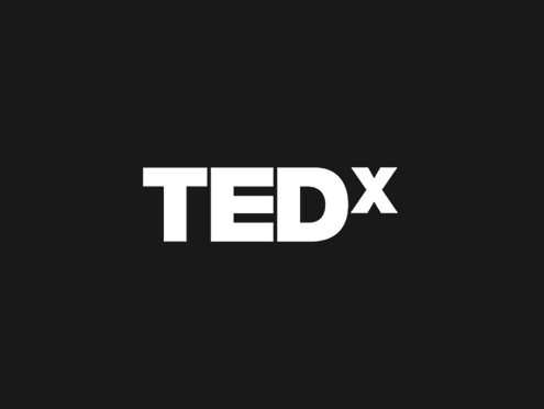 Tedx white logo